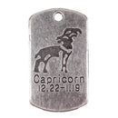 10x Square Capricorn Pendant Horoscope Zodiac Sign Charm Jewelry DIY Making