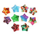 Pack of 10 Pieces Multi Sky Star Shape Glass Cabochon Cameo 30 mm Flatback Embellishment Dome Scrapbooking Jewellery Accessories DIY Crafts