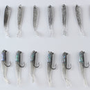 20pcs Soft Fishing Lures Worm Bass Trout Shad Swim Bait, with Hook / No Hook