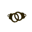 12Pcs Bronze Punk Mini Handcuff Keyring Clasp Keychain Freedom Charm Pendant
