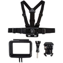 Adjustable Chest Mount Harness+Frame Housing Case for GoPro Hero 5 Black Fully Adjustable Strap Size - Perfect for Most Action Sports