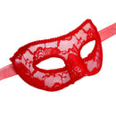Adjustable Translucent Mask For Women Masquerade Ball Halloween Party Props Supplies Red
