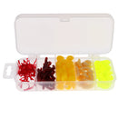 160Pcs Silicone Soft Fishing Maggot Worm Fishing Simulation Trout Carp Bait