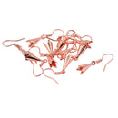 10 Pieces Jewelry Components Rose Gold DIY Beadings Findings Earring Hooks with Flower Cups Earwire Fittings For Beads Crystals Pearls Rhinestones
