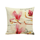 Chic Cotton Linen Throw Pillow Case Cushion Cover Sofa Bed Flower Print