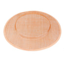 Round Millinery Base Hat Fascinators Hedpiece Making Accessory 31cm Apricot