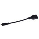 HDMI V1.4 Female to Micro HDMI Male Adapter Cable Black 16cm for 1080P HDTV