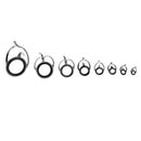 8pcs Fishing Rod Eye Ring Double Leg Guides Line Rings for Spinning/Carp Rod