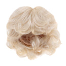 1/6 BJD Doll Full Wig Double Braided Hair 6-7inch 16-18cm for DOD LUTS AOD DOC Gold Short Curly Wig