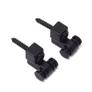 Set of 2 Electric Guitar Iron Black Roller String Retainer 0.47 x 0.45 x 0.39inch