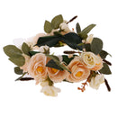 Women Girls Flower Cluster Hair Band Headband with Ribbon Hair Accessories