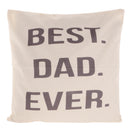 Best Dad Ever Happy Father's Day Throw Pillow Cushion Cover Pillowcase Home Sofa Decoration Daddy Birthday Gift