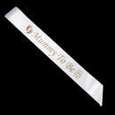 Satin Ribbon Mummy To Be Writing Sash Baby Shower Party Supplies