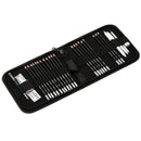 29 Pieces Sketch Pencil Set Charcoal Pencils with Square Zipped 36-holes Bag