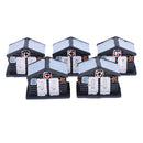 5PCS Resin Mini Miniatures Emergency House Figurine Home Garden Decoration