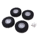 4 Pcs 1/10 RC Monster Trucks Rubber Tire Tyres for Axial SCX10 D90 C001 Cars
