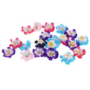 Set of 20PCS Mixed Color Flower Polymer Clay Beads Findings Jewelry Necklace Bracelet Making Scrapbooking DIY 12mm