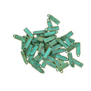 50 Pieces/Pack Antique Patina MADE WITH LOVE Heart Rectangle Pendant for Jewelry Making