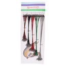 100Pcs Assorted Fly Fishing Wire Lead Line Connector Leader 15/18/22/25/28cm