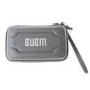 Carry Case Anti-shock Storage Bag for Digital Cables Power Bank Headsets Double Layer Gray