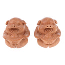 2x Handmade Peach Wood Chinese Health Exercise Balls Point massages Pain Relieve