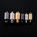 Mixed Color 6 Pieces/ Pack Ridged Clasps DIY Findings Making Crafts Necklace Bracelet Accessories