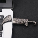 Strip-Modle Flash Drive Thumb Drives Pendrive Memory Stick for Computer Silver 4GB
