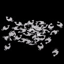 50 Pieces Silver Tone Stainless Steel Dolphin Pendant DIY Jewelry Making Findings Accessores Multi Purposes
