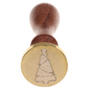 Initial Sealing Wax Seal Stamp Coin Xmas Decorative Tree Design for Card Post Envelope