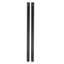 2Pcs 15mm Dia 300mm 30cm Length Extension Rods for Rail System Matte Box Follow Focus Rig DSLR Black