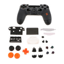Cover Case Skin Set for Sony PS4 Pro Controller Button Set L2 R2 ABXY Thumb Grip Stick Cap White Plastic Sheets