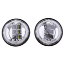 Pair 4" 30W Auxiliary Passing Light Spot Fog Lamp For Harley Motorcycle