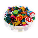 Lacing Bead Set - 80 Beads, and 1 Thread String - Kid Montessori Sorting Toy