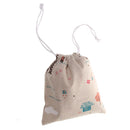 Cotton Linen Socks Bag Cosmetic Pouch Organizer Drawstring Bag Holder Eiffel