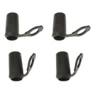 4 x Removable Black Rubber Tips Ferrules for Hiking Trekking Poles
