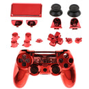 Full Shell Kit for Sony PS4 Pro Cover Case Skin Set Replacement Button Accessory Bundle 16Pack Red