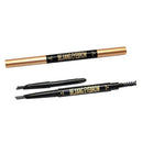 Set Of Double Ended Automatic Eyebrow Pencil With Refill Pencil Core Gray