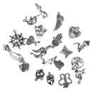 Men Women Mixed Shapes Charms Pendant For Necklace Bracelets Anklet Jewelry Making Accessory PACK OF 20PCS