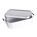 Portable Aluminum Camping Lunch Box Bento Food Container Mess Tin Outdoor Tableware Canteen
