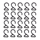 20 Pieces DIY Jewelry Accessories Resin POM Clasps Clip Hooks Black For Garment