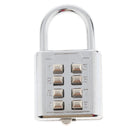 Metal 8 Digit Password Lock Security Combination Padlock Suitcase Luggage