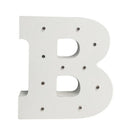 Wood LED 6'' Marquee Letter Lights Circus Style Alphabet Light Up Plaques B
