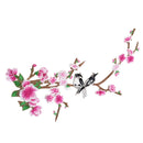 Flower and Bird Lace Embroidered Fabric Sew on Dress Applique Sewing Patch Craft