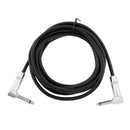 6.35mm Guitar Cable,1/4 Inch TS to 1/4 Inch TS 6.35mm Phono Jack Right Angle to Right Angle Plug Instrument Wire Cord For Electric Bass Guitar, Amplifier, Musical Instrument Line 3Meter