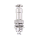 Universal GX12 Metal Silver Aviation Plug 7-Pin Male Female Panel Connector Easy Use