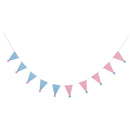 Triangle Hat Style Pennant Banner Fabric Kids Birthday Party Hanging Decor