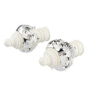 2Pcs Drapery Curtain Rail Rod Decorative Plastic Head Cap Finials Fits Dia. 28mm Rods for Home Window Decor