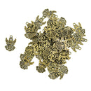 50 Piece Alloy Hollow Angel Shape Pendants Charms for Jewelry Making Accessories