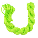 Nylon Braided Cord Thread String For Bracelet Necklace Making Accessory DIY Neon Green 30m