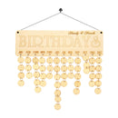 Vintage Family Friends Birthday Party Wooden Plaque Board Reminder Calenders